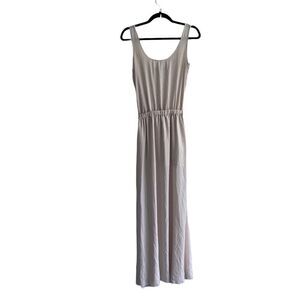 Zara Boho Sleveless Tank Maxi Dress Champagne XS